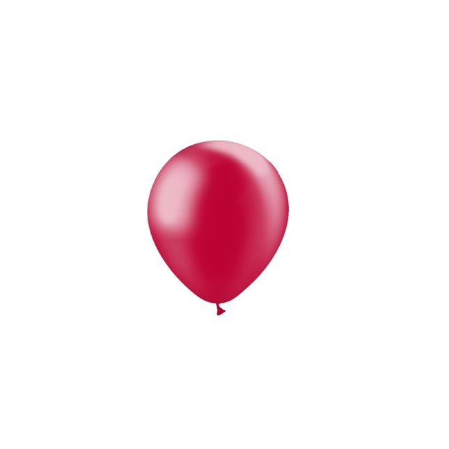 Rote Luftballons Metallic 13cm 100 Stk.