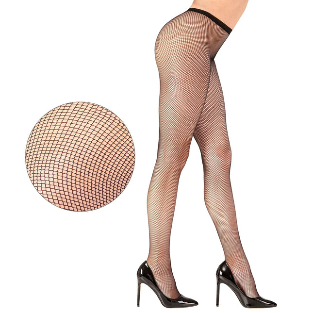 Schwarze Strumpfhose Fishnet Stretch