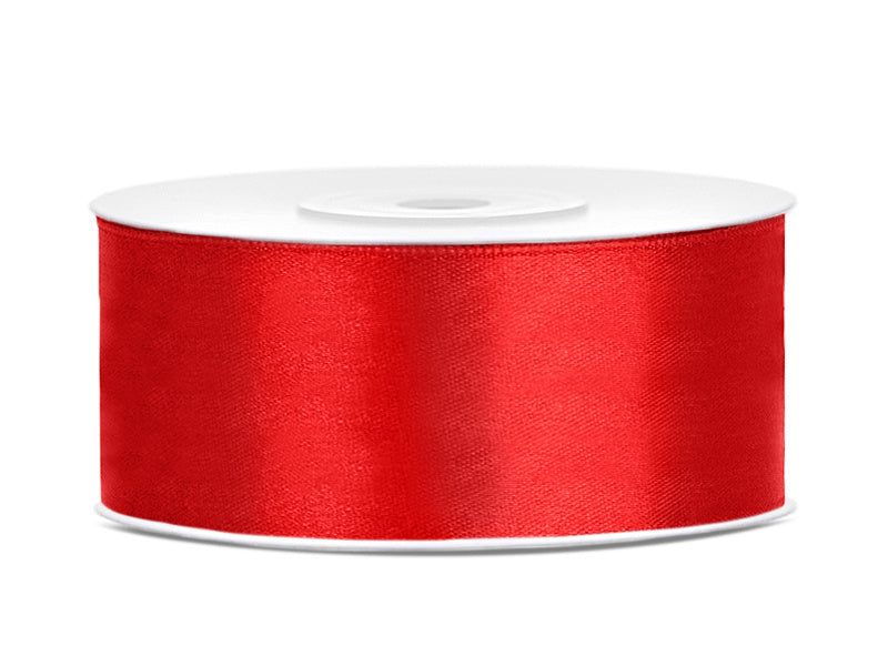 Satinband Rot 25mm 25m