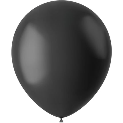 Schwarze Ballons Mitternachtsschwarz 33cm 10Stk