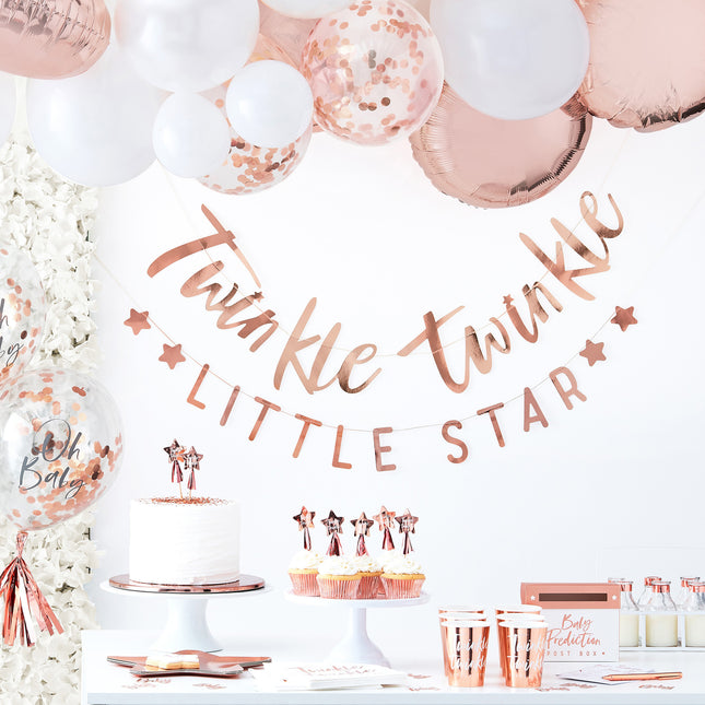 Rose Gold Girlande Twinkle Twinkle 3m