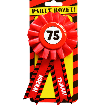 Rosette Hooray 75 Jahre Hooray