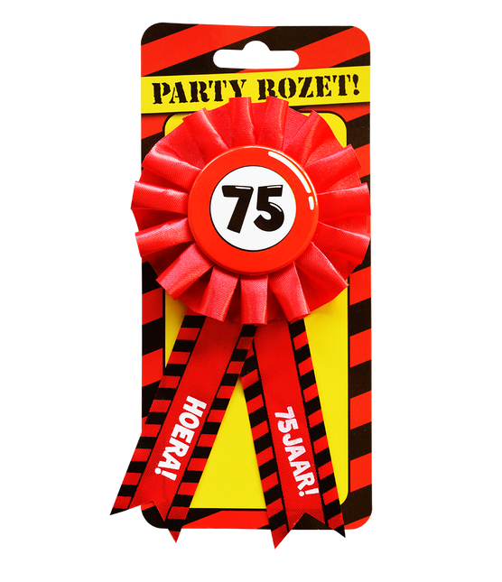 Rosette Hooray 75 Jahre Hooray