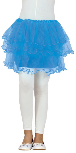 Blaues Tutu Mädchen Rüschen 30cm