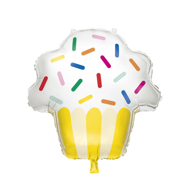 Helium Ballon Cupcake 74cm leer