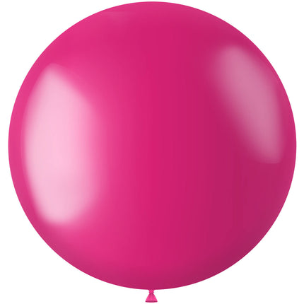 Fuchsia Ballon Metallic Fuchsia Rosa 80cm