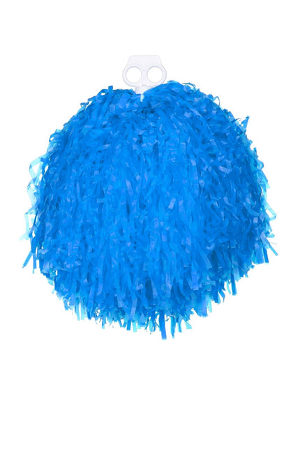 Blaue Pompons Cheerleader