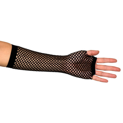 Handschuhe Fischnetz Schwarz