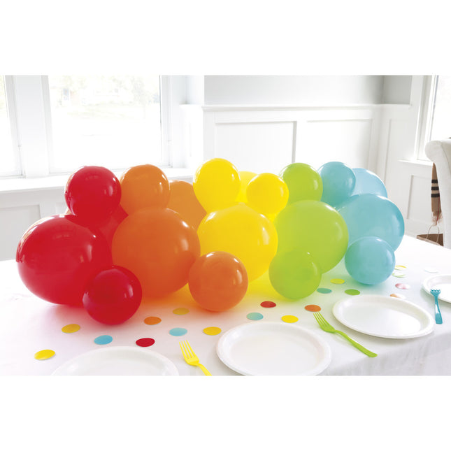 Tischdekoration Ballons Regenbogen 26cm