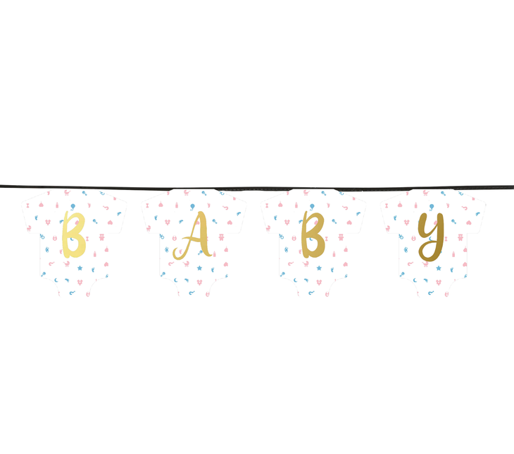 Gender Reveal Girlande Baby 1,3m