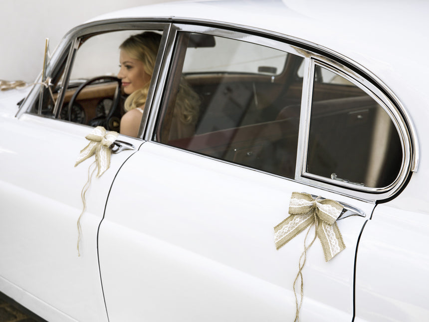 Auto-Deko-Set Hochzeitsschleifen