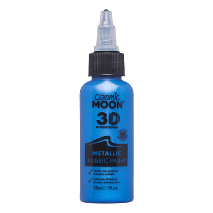 Cosmic Moon Metallic-Stofffarbe Blau 30ml