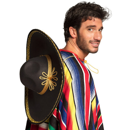 Schwarzer Sombrero Carlos 55cm