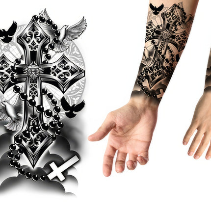 Fake Tattoo Kreuz 30cm