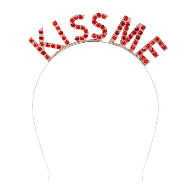 Roter Haarreif Kiss Me