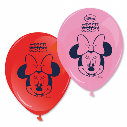 Minnie Maus Luftballons Happy 28cm 8Stk