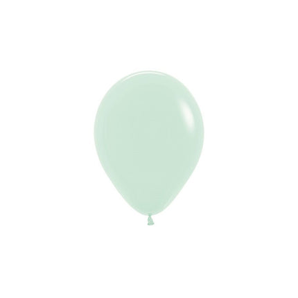 Ballons Pastell Mattgrün 12cm 50Stk