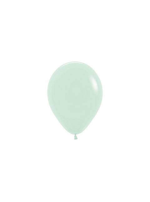 Ballons Pastell Mattgrün 12cm 50Stk