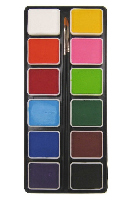 PXP Palette Regular Colours 12 X 6gr mit 2 Pinseln Größe 2