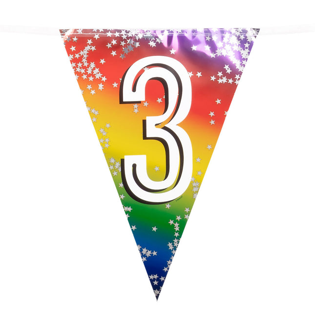 Regenbogengirlande 3 Jahre 6m