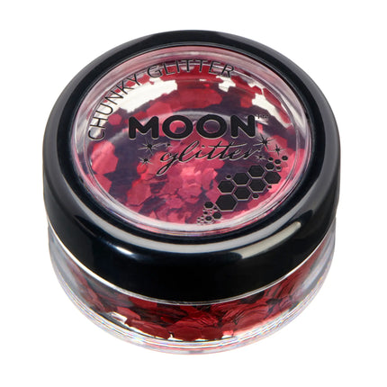 Moon Glitter Classic Chunky Glitter Rot 3g