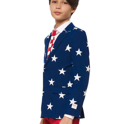 USA Stars Stripes Anzug Junge Teen <tc>OppoSuits</tc>