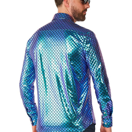 Meerjungfrau Disco Shirt Männer OppoSuits