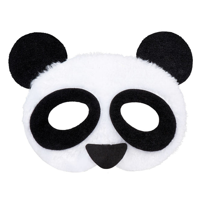 Plüsch Halbmaske Panda