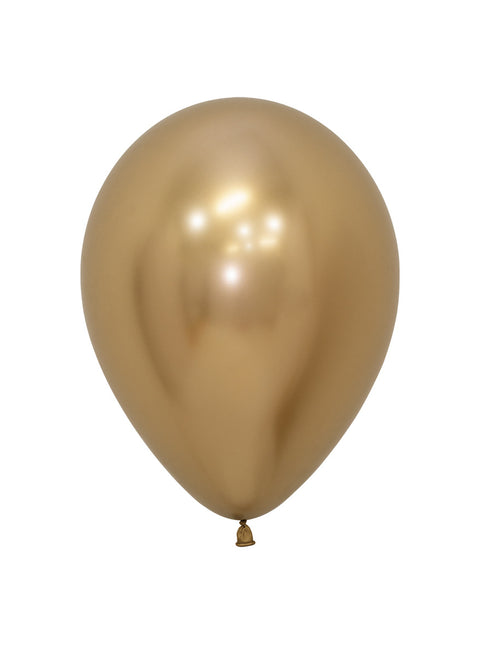 Ballons Reflex Gold 23cm 80 Stk.