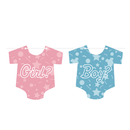 Gender Reveal Girlanden 6m