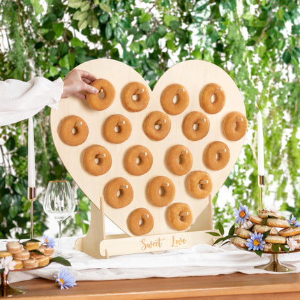 Donut Wand Holz 65x59cm