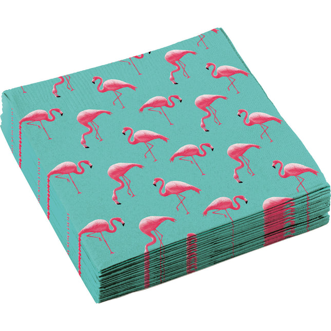 Hawaii Servietten Flamingo Paradies 33cm 20Stück