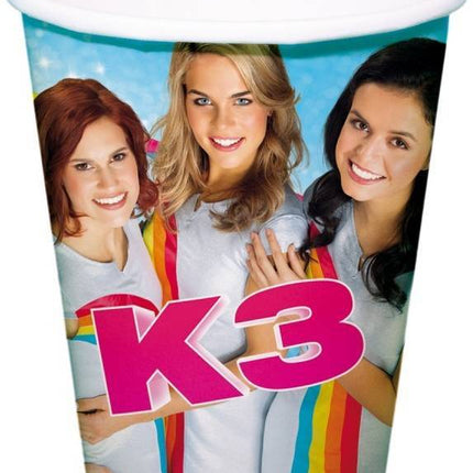 K3 Becher aus Pappe 250ml 8 Stk.