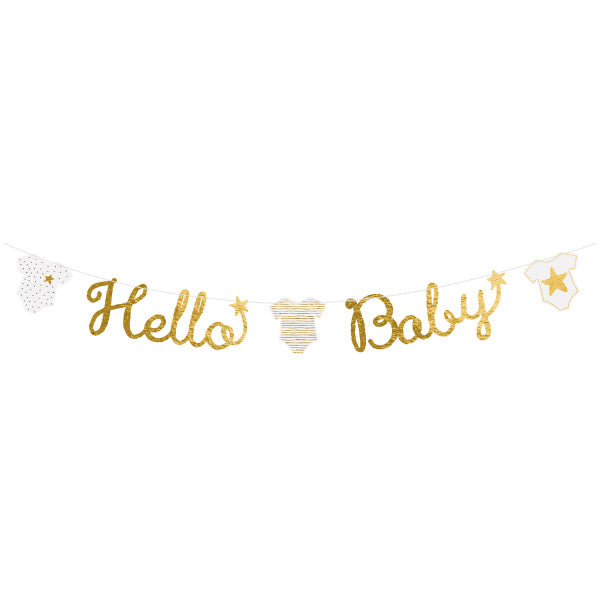 Buchstabenbanner Hallo Baby 1,6m