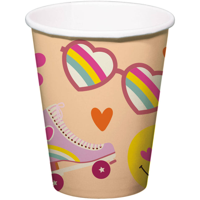 Emoij Becher Papier 250ml 8Stück