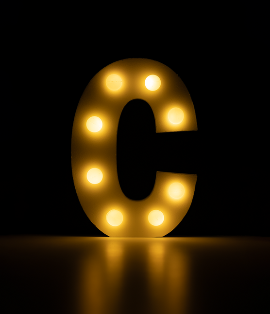 C Licht Buchstabe 16,5cm