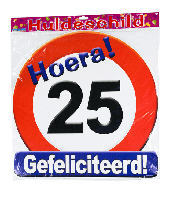 Türschild 25 Jahre Verkehrsschild 50cm