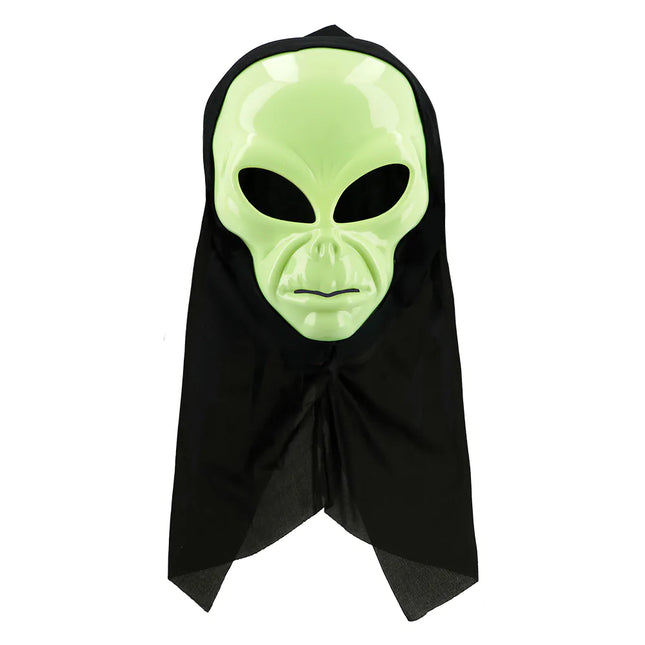 Halloween Maske Grünes Alien