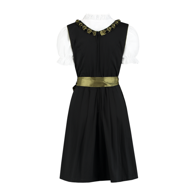 Dirndl schwarz olivgrün, Hirsche