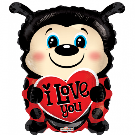 Helium Ballon Marienkäfer I Love You 45cm leer