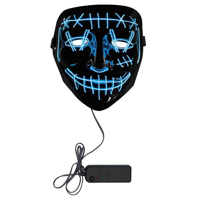 Halloween Led Maske Killer Lächeln Blau