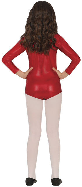 Mädchen Rot Metallic Trikot