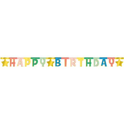 Briefschlinge Happy Birthday Star 1,6m