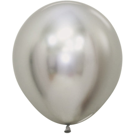 Ballons Reflex Silber 45cm 6Stk