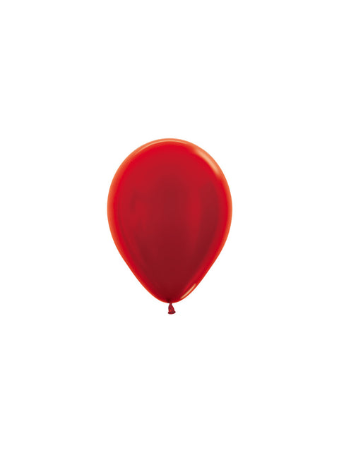 Ballons Metallic Rot 12cm 50Stk