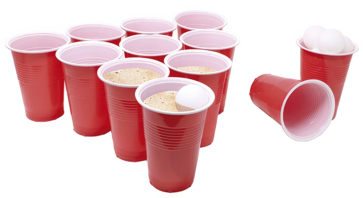 Rotes Beerpong Set 35 Teile