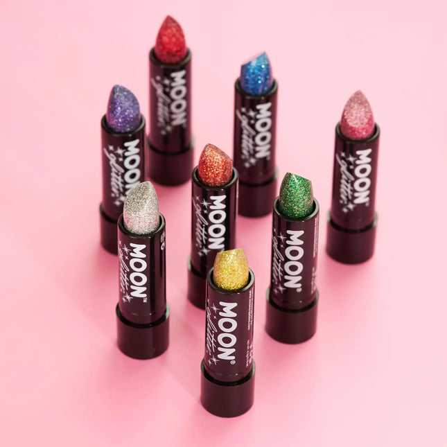 Moon Glitter Holographic Glitter Lipstick Pink 4.2g