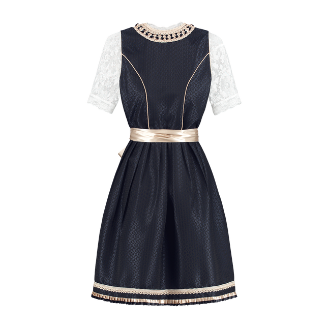 Weiß Blaues Dirndlkleid Oktoberfest Damen 2 Stück