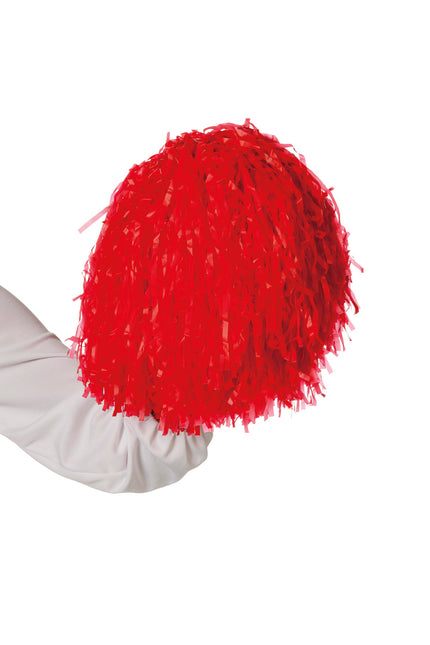 Rote Pompons Cheerleader