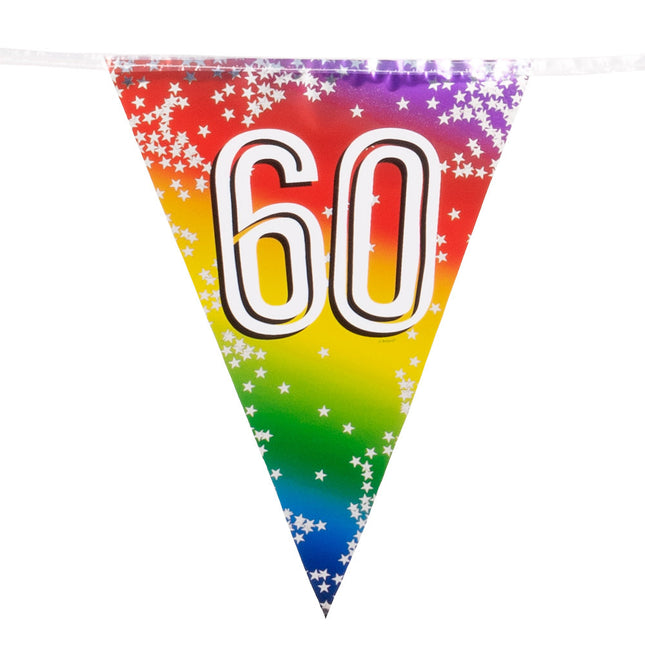 Regenbogengirlande 60 Jahre 6m